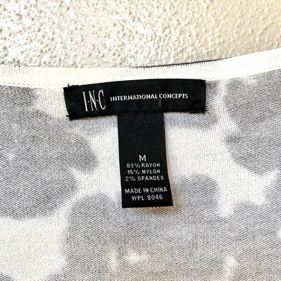 INC International Concepts Black & White Cardigan - Picture 9 of 11